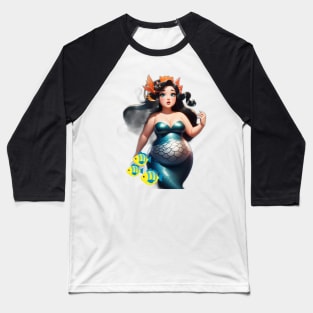 Sirenas Sea Witch in the Mermaid World Baseball T-Shirt